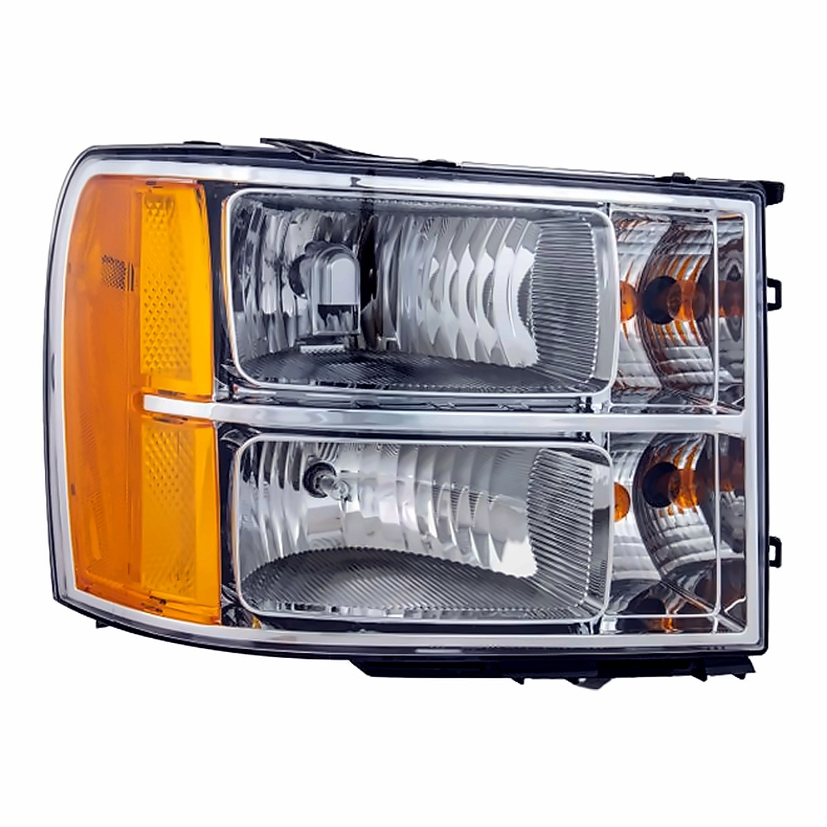 2011-2014 GMC Sierra 3500 Passenger Side Head Lamp, gm2503283. Front view.