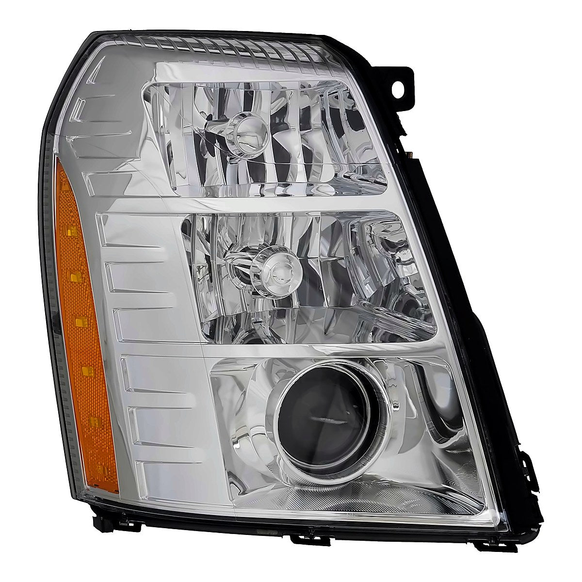 2007-2009 Cadillac Escalade Passenger Side Head Lamp, gm2503291. Front view.