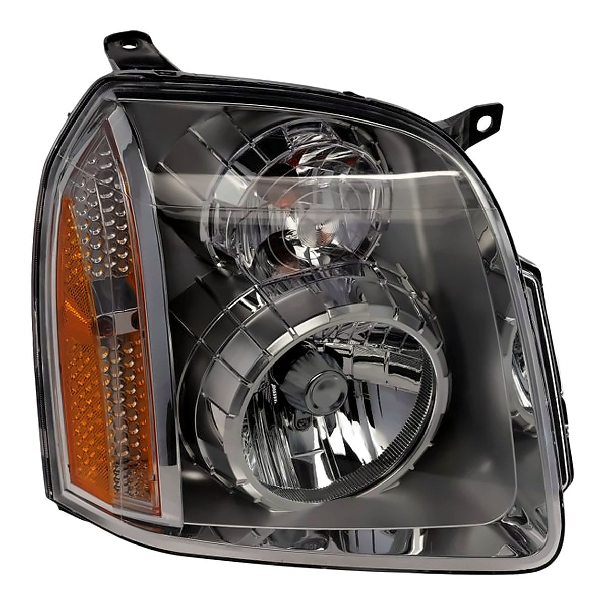 2007-2014 GMC Yukon Denali Passenger Side Head Lamp, gm2503318. Front view.