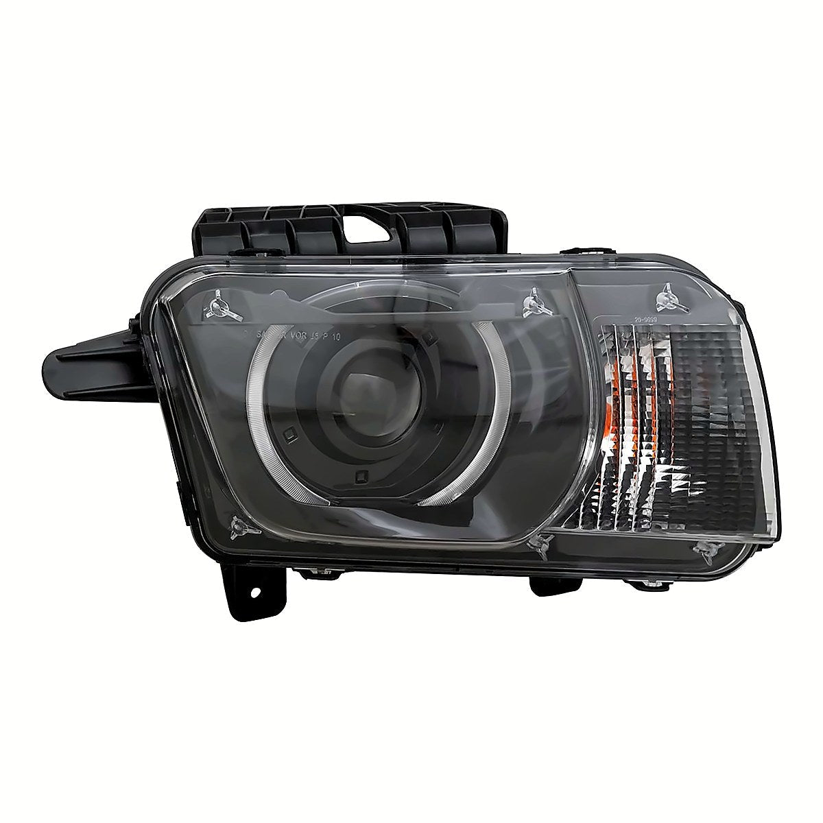2010-2015 Chevrolet Camaro Passenger Side Head Lamp, gm2503340. Front view.