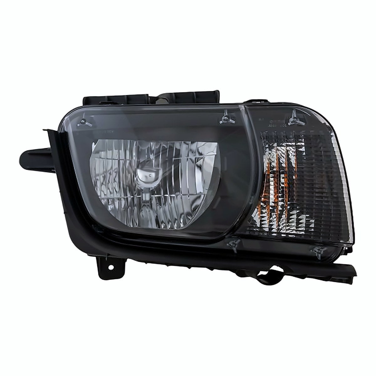 2010-2013 Chevrolet Camaro Passenger Side Head Lamp, gm2503346. Front view.
