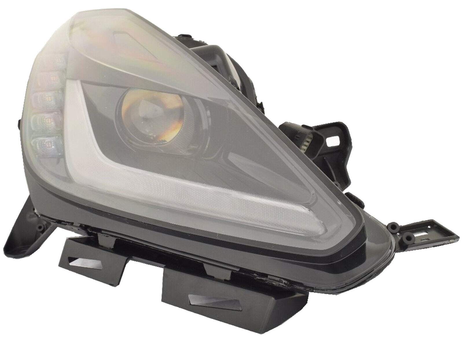 2014-2019 Chevrolet Corvette Head Lamp Passenger Side Hid Led Without Logo , GM2503403. Side view of the replacement part.