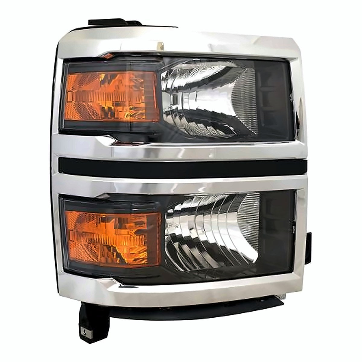 2014-2015 Chevrolet Silverado 1500 Passenger Side Head Lamp, gm2503410. Front view.