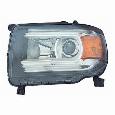2015-2022 Gmc Canyon Head Lamp Passenger Side Without Logo , GM2503412. Durable and impact-resistant.