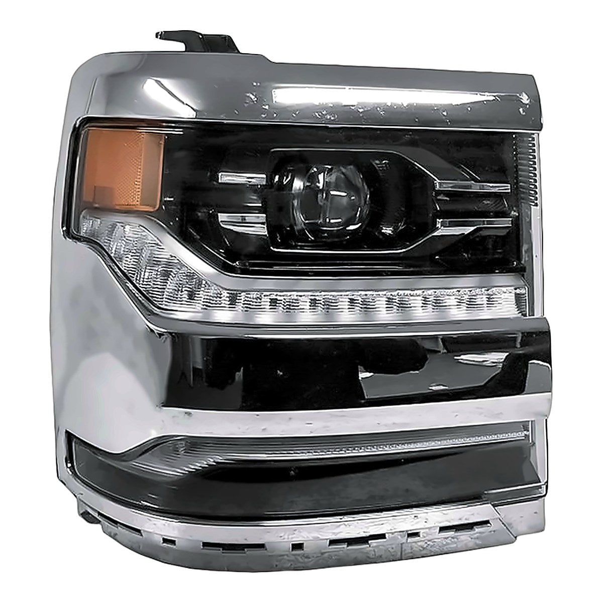 2016-2018 Chevrolet Silverado 1500 Passenger Side Head Lamp, gm2503452. Front view.