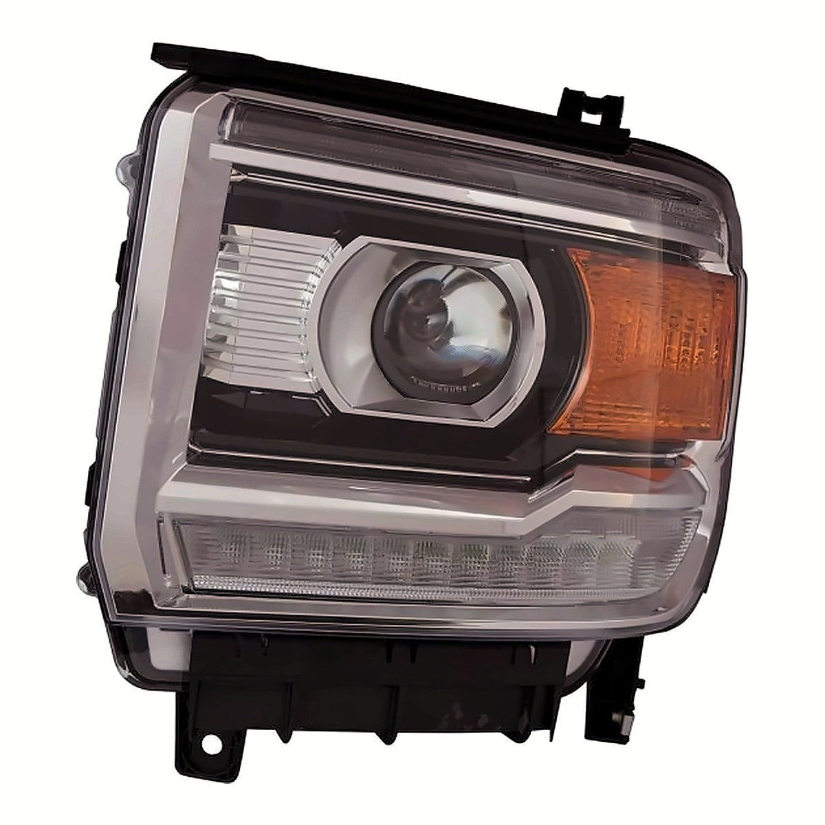 2016-2019 GMC Denali 3500 Passenger Side Head Lamp, gm2503471. Front view.