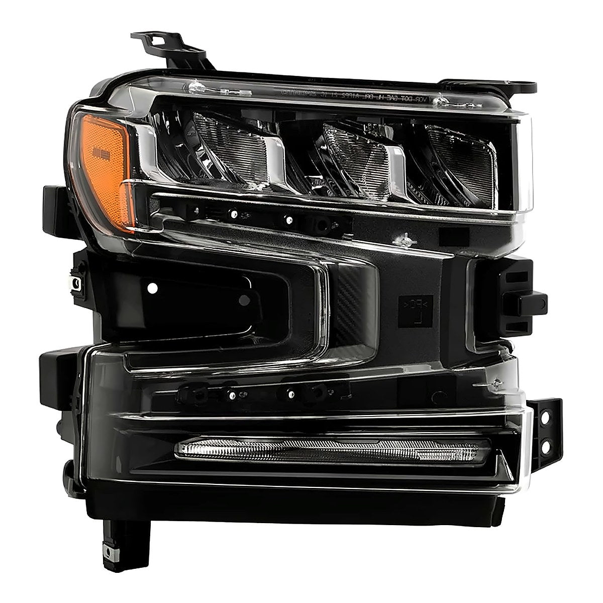 2019-2021 Chevrolet Silverado 1500 Passenger Side Head Lamp, gm2503497. Front view.