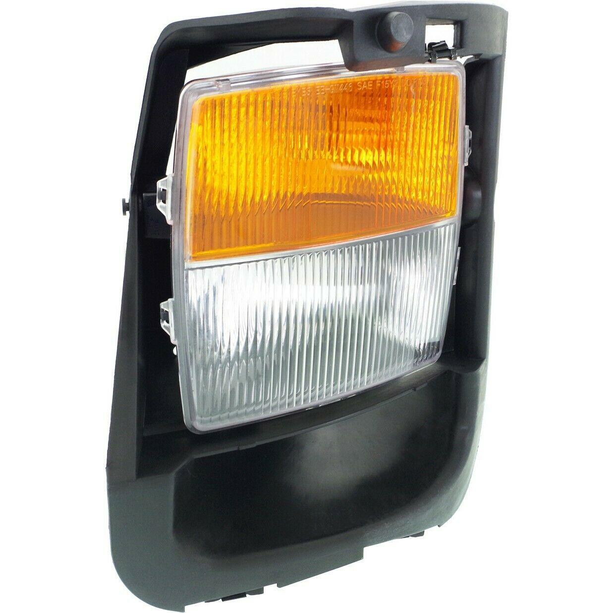 2004-2007 Cadillac CTS-V Sedan Signal Lamp Front Driver Side With Fog , GM2592153. Side view of the replacement part.
