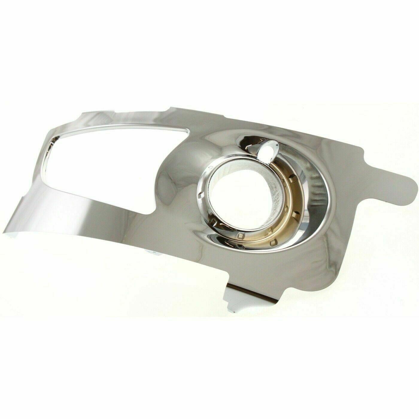 2008-2012 Buick Enclave Fog Lamp Bezel Front Passenger Side All Chrome , GM2599108. OEM-quality exterior component.