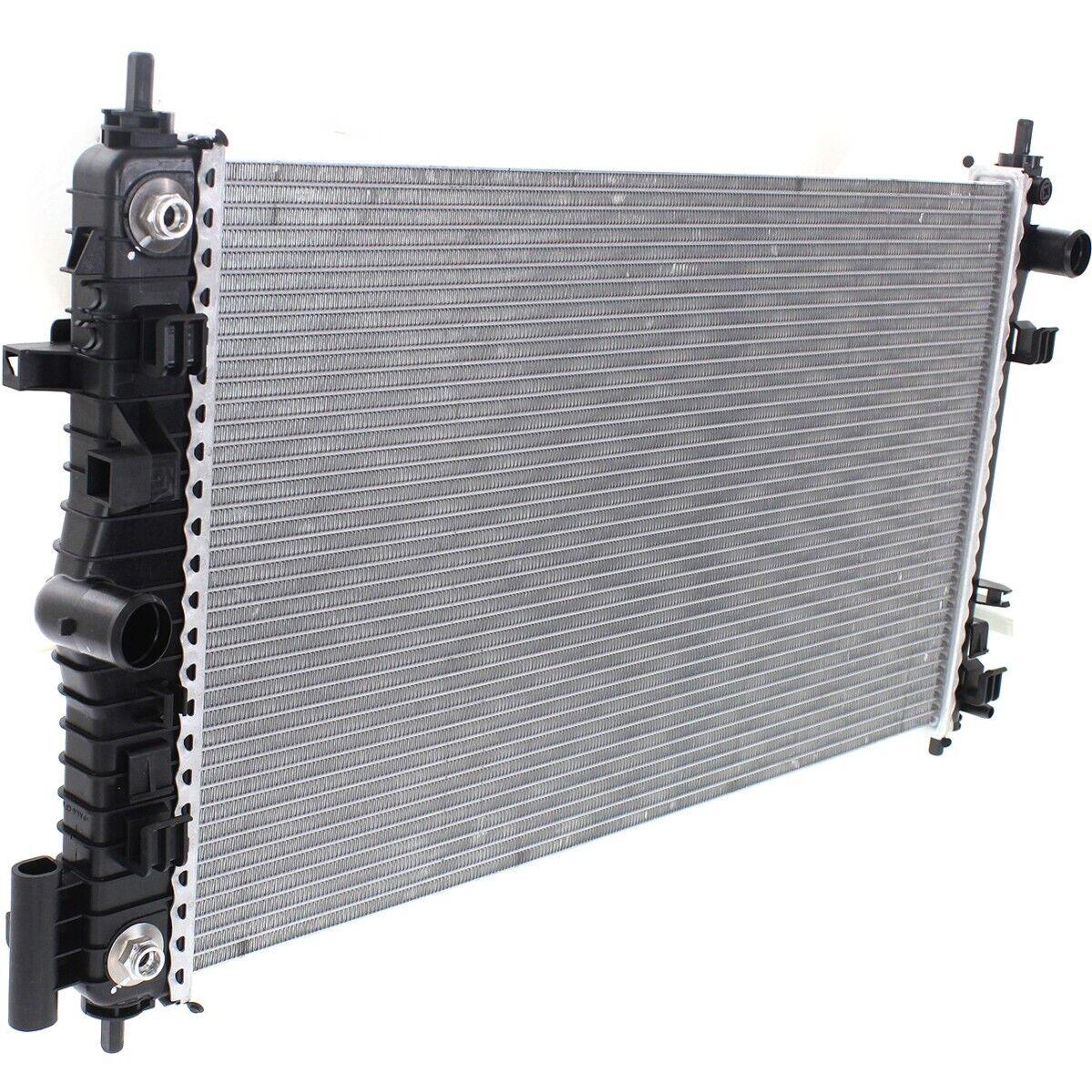 2011-2013 Buick Regal Radiator , GM3010544. Side view of the replacement part.