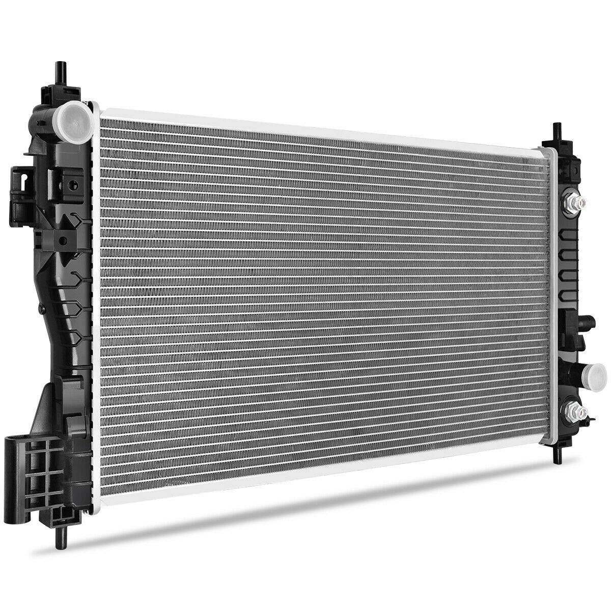 2014-2015 Chevrolet Malibu Radiator , GM3010551. Installed view for reference.