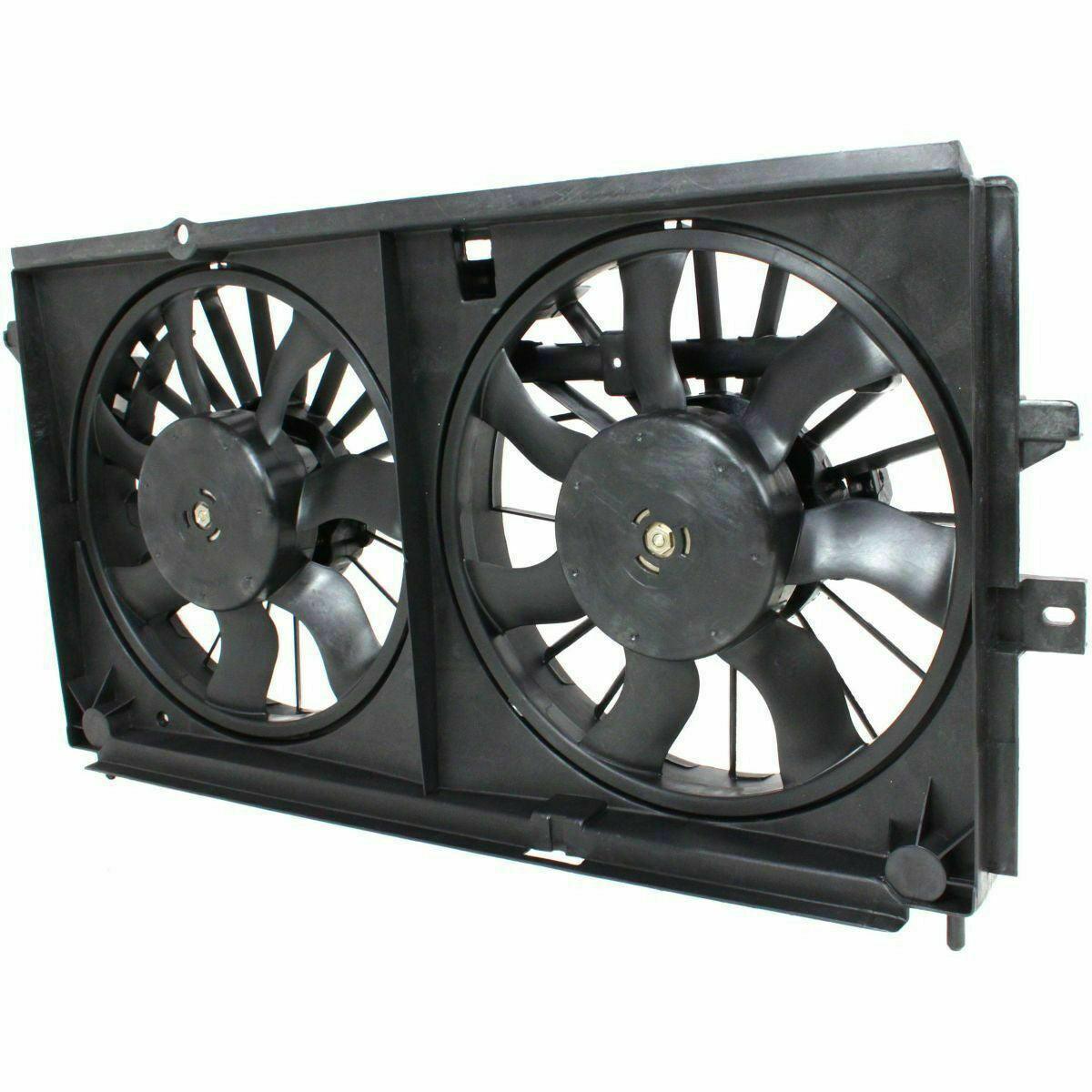 2000-2001 Buick Century Radiator Fan Assy , GM3115116. Angle view for visual reference.