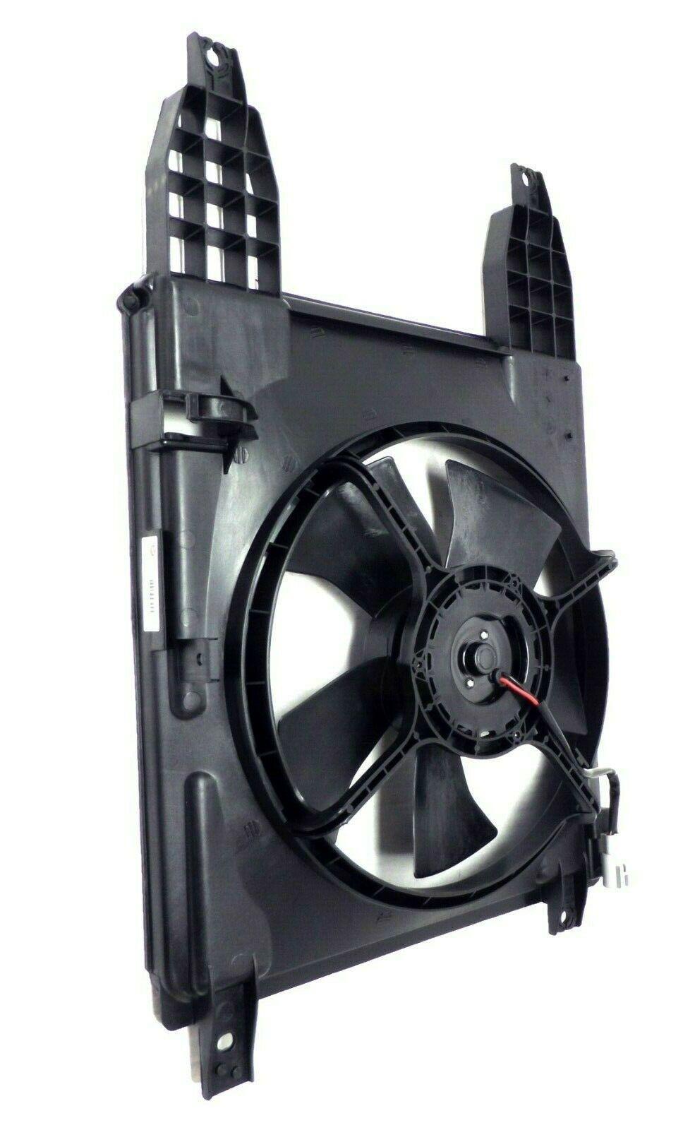 2009-2011 Chevrolet Aveo 5 Cooling Fan Assy 1.6L , GM3115225. Angle view for visual reference.