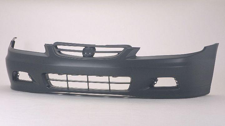 2001-2002 Honda Accord Coupe Front Bumper Primed , HO1000195. Installed view for reference.