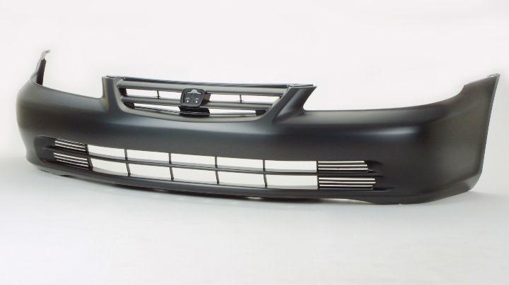 2001-2002 Honda Accord Sedan Front Bumper Primed , HO1000196. Installed view for reference.