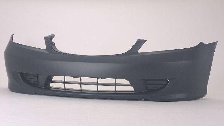 2004-2005 Honda Civic Sedan Front Bumper Primed , HO1000216. OEM-quality exterior component.