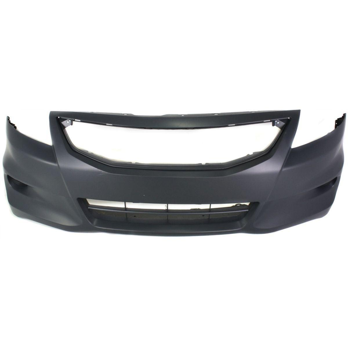 2011-2012 Honda Accord Coupe Front Bumper Black , HO1000277. Installed view for reference.