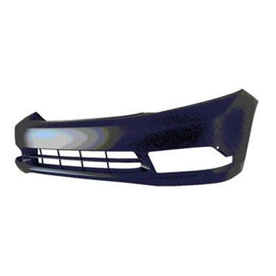 2012 Honda Civic Sedan Front Bumper Primed With Fog Lamp Hole , HO1000287. High-quality aftermarket part.