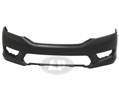 2013-2015 Honda Accord Sedan Front Bumper Primed , HO1000288. Direct fit for easy installation.