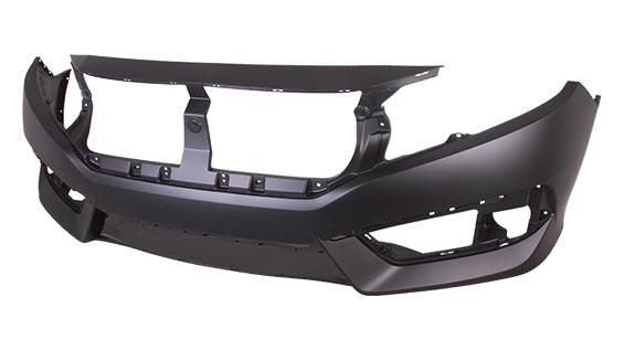 2016-2018 Honda Civic Coupe Front Bumper Primed , HO1000306. Replacement part ready for install.