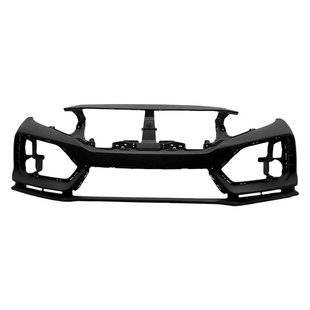 2020-2021 Honda Civic Hatchback Front Bumper Primed Black Except Type R , HO1000324. Tested for reliable performance.
