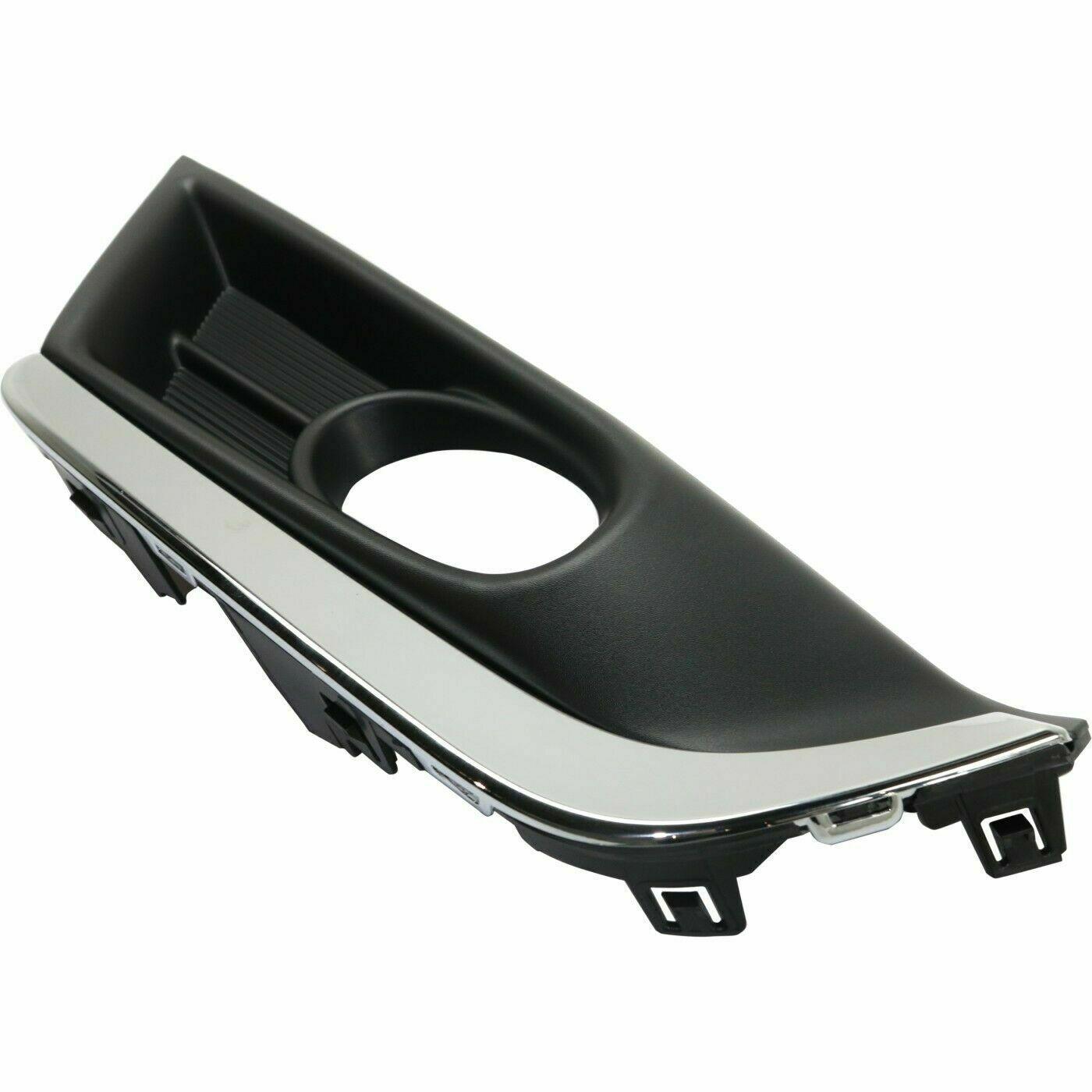 2017-2019 Honda CRV Fog Lamp Bezel Front Driver Side Black With Chrome Trim , HO1038135.   component.