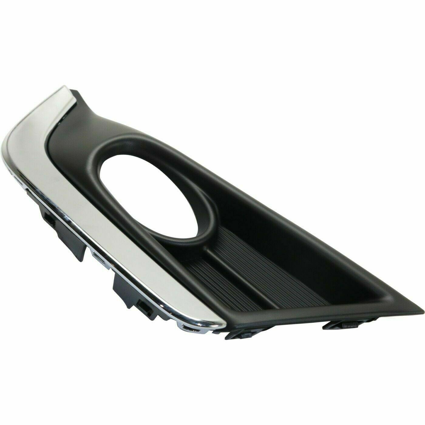 2017-2019 Honda CRV Fog Lamp Bezel Front Passenger Side Black With Chrome Trim , HO1039135. Durable and impact-resistant.