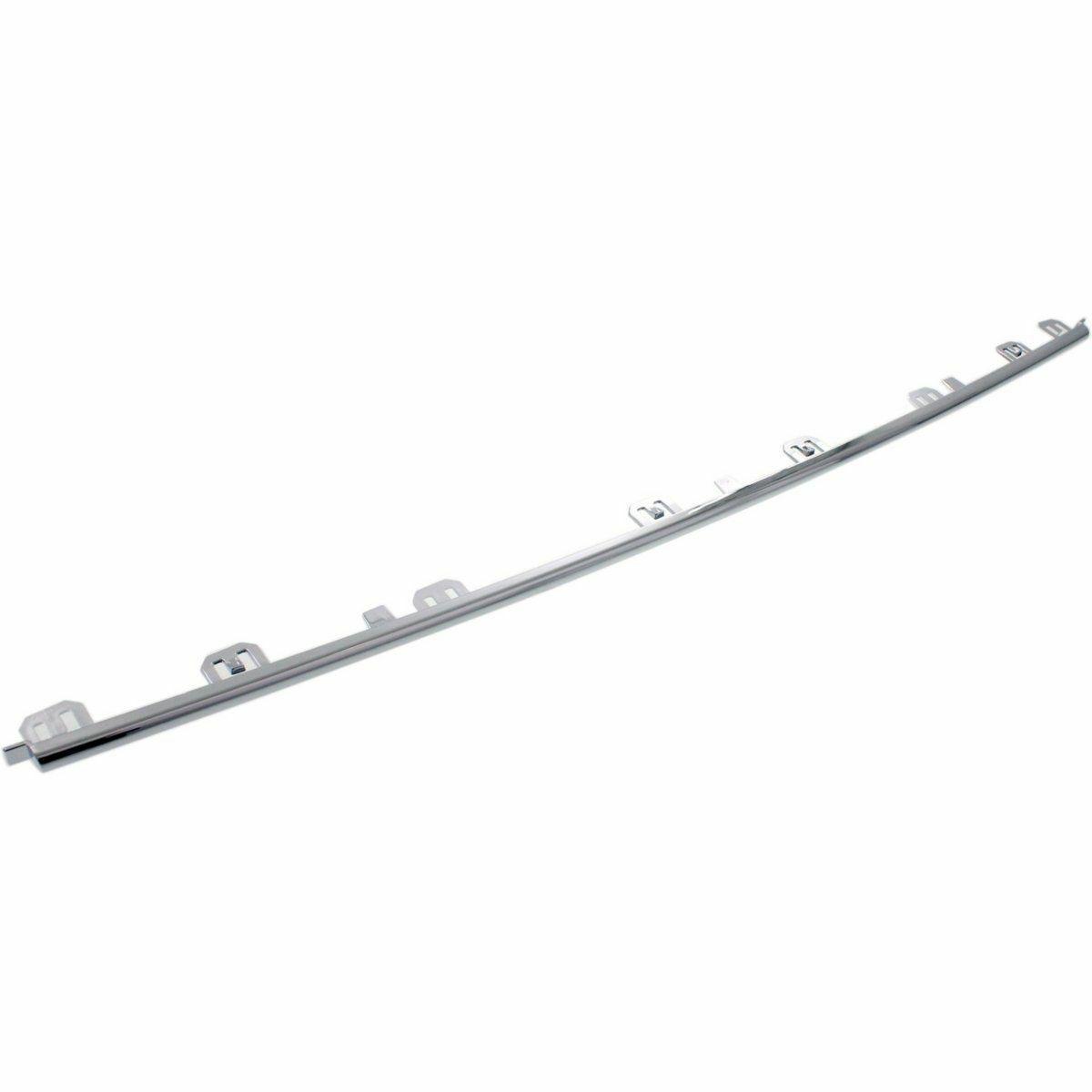 2014-2017 Honda Odyssey Bumper Moulding Front Chrome , HO1044103. Side view of the replacement part.