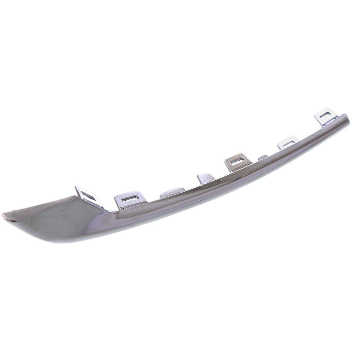 2014-2017 Honda Odyssey Fog Lamp Cover Moulding Front Driver Side Upper Chrome , HO1046100. Side view of the replacement part.