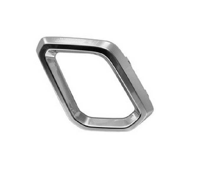 2023-2024 Honda CRV Hybrid Grille Outer Insert Driver Side Satin Chrome , HO1046114. Installed view for reference.