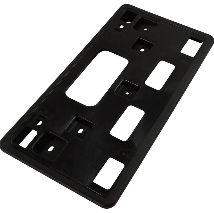 2019-2020 Honda Civic Coupe License Plate Bracket Front , HO1068131. Side view of the replacement part.