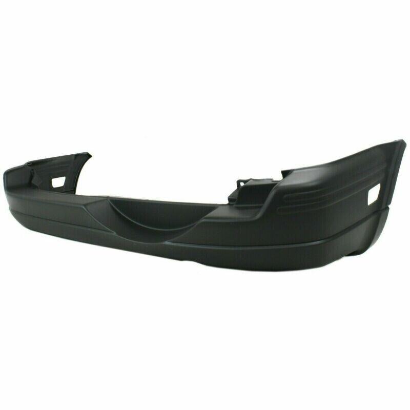 1997-2001 Honda CRV Bumper Rear Grey With Side Lamp Hole , HO1100183. Side view of the replacement part.