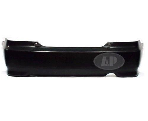 2004-2005 Honda Civic Coupe Rear Bumper Primed , HO1100216. OEM-style replacement.
