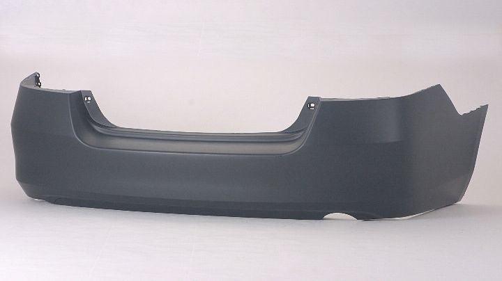 2006-2007 Honda Accord Sedan Rear Bumper Black , HO1100233. Factory-style replacement part.