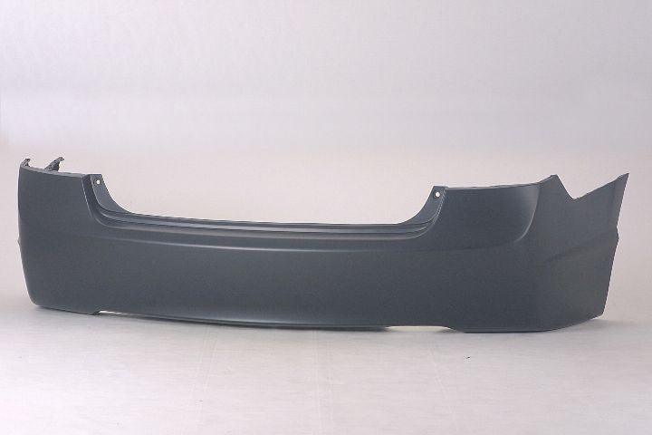 2006-2011 Honda Civic Sedan Rear Bumper Primed 1.8L , HO1100235. Installed view for reference.
