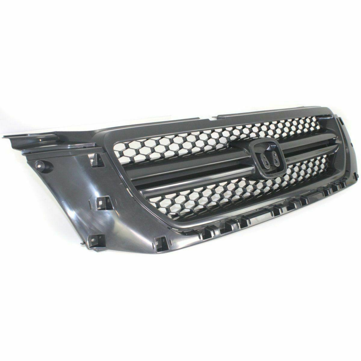 2003-2005 Honda Pilot Grille Matt Gray Lx Model , HO1200170. Factory-style replacement part.