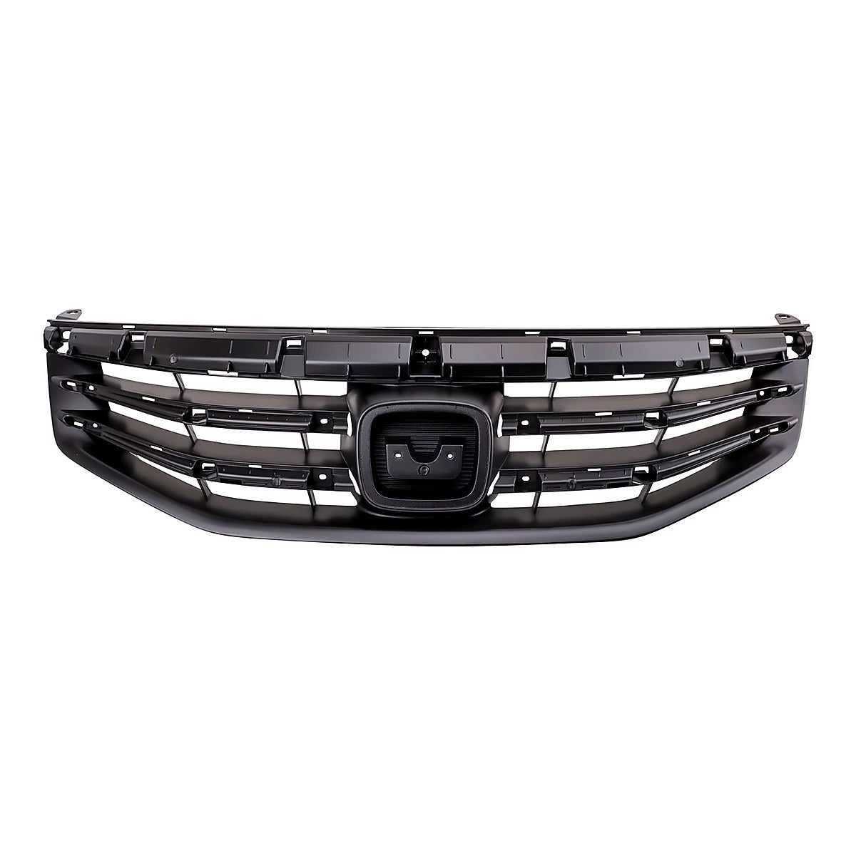 2011-2012 Honda Accord Sedan Grille Matte Black, ho1200203. Front view.