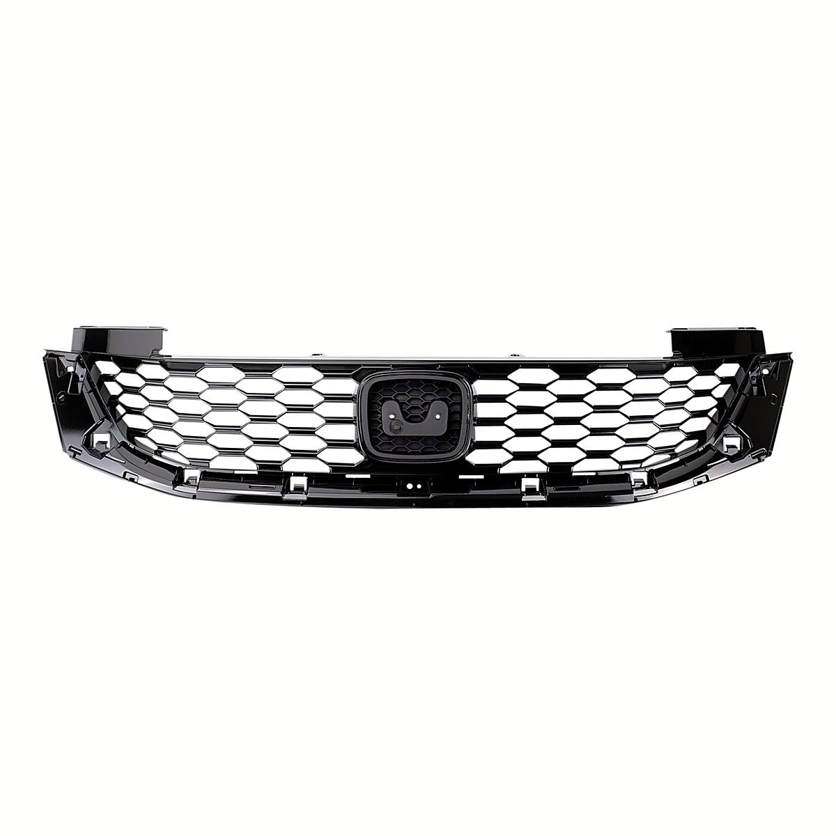 2013-2015 Honda Accord Coupe Grille Painted Black, ho1200217. Front view.