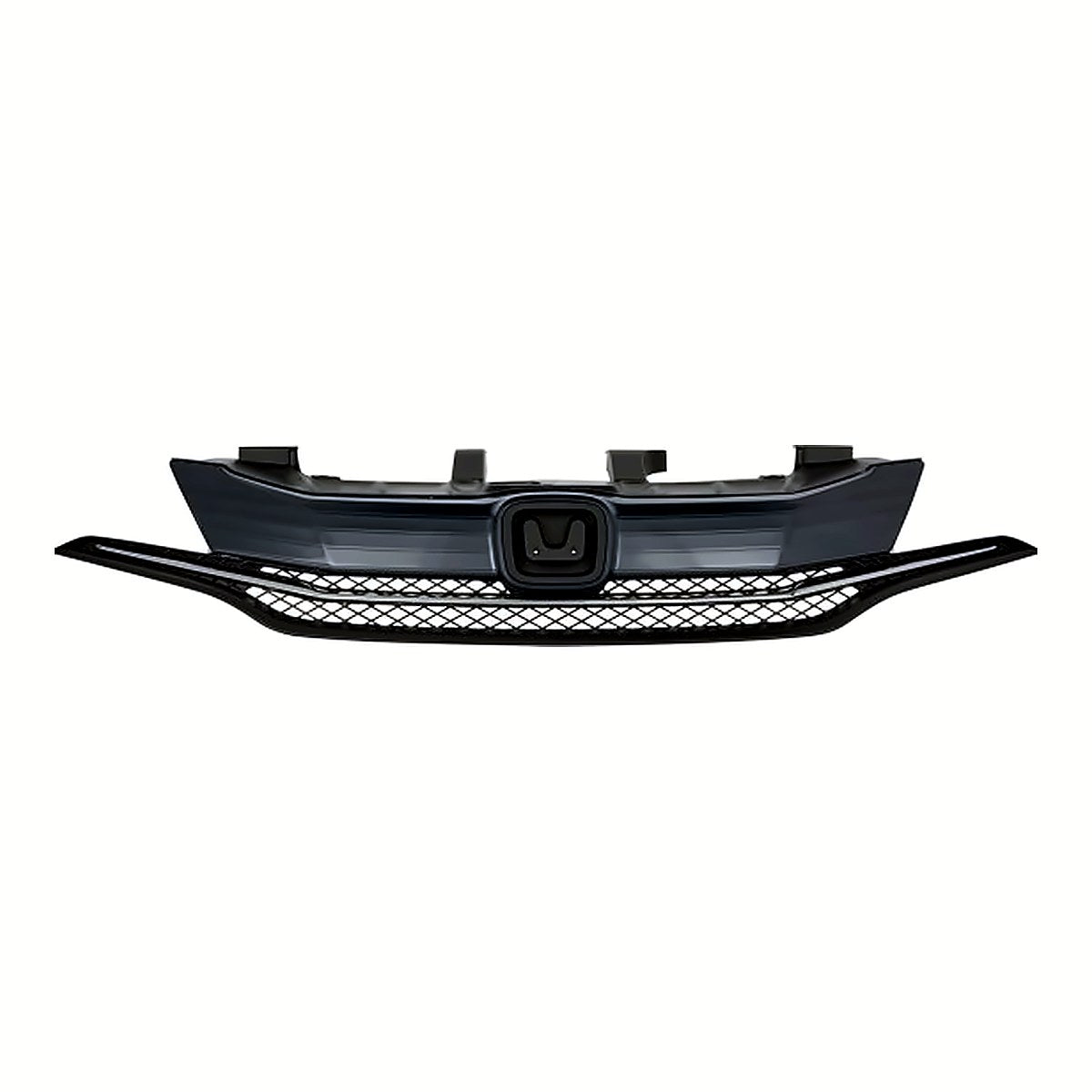 2014-2015 Honda Civic Coupe Grille Matte Dk, ho1200221. Front view.