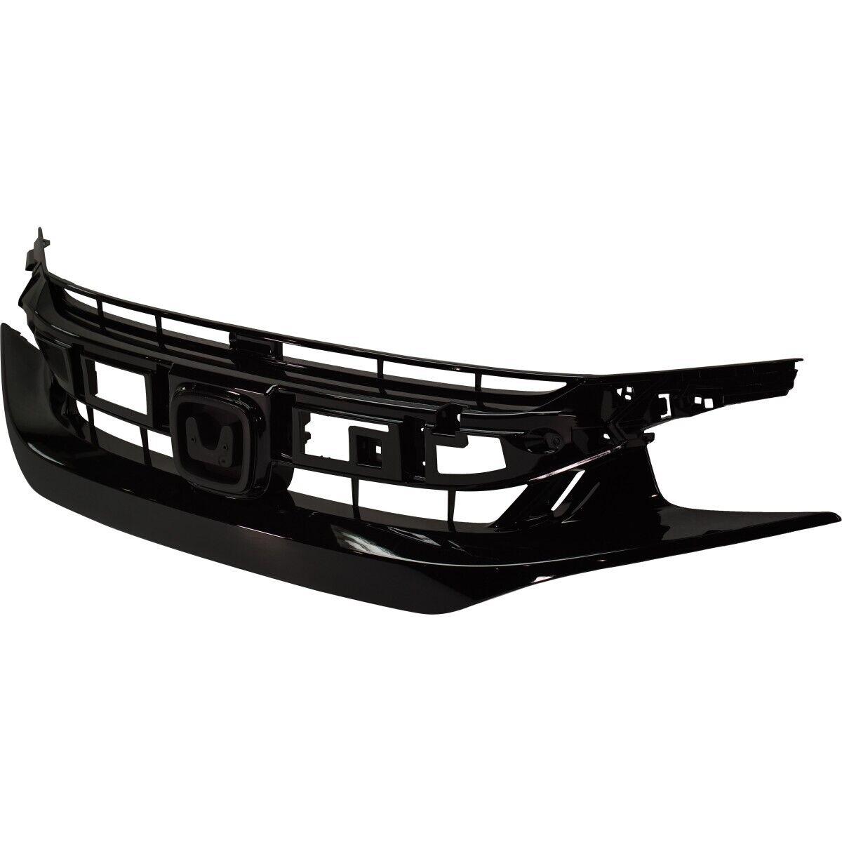 2019-2021 Honda Civic Sedan Grille Ptd Gloss Black Sport Model , HO1200242. Precision fitment for collision repair.