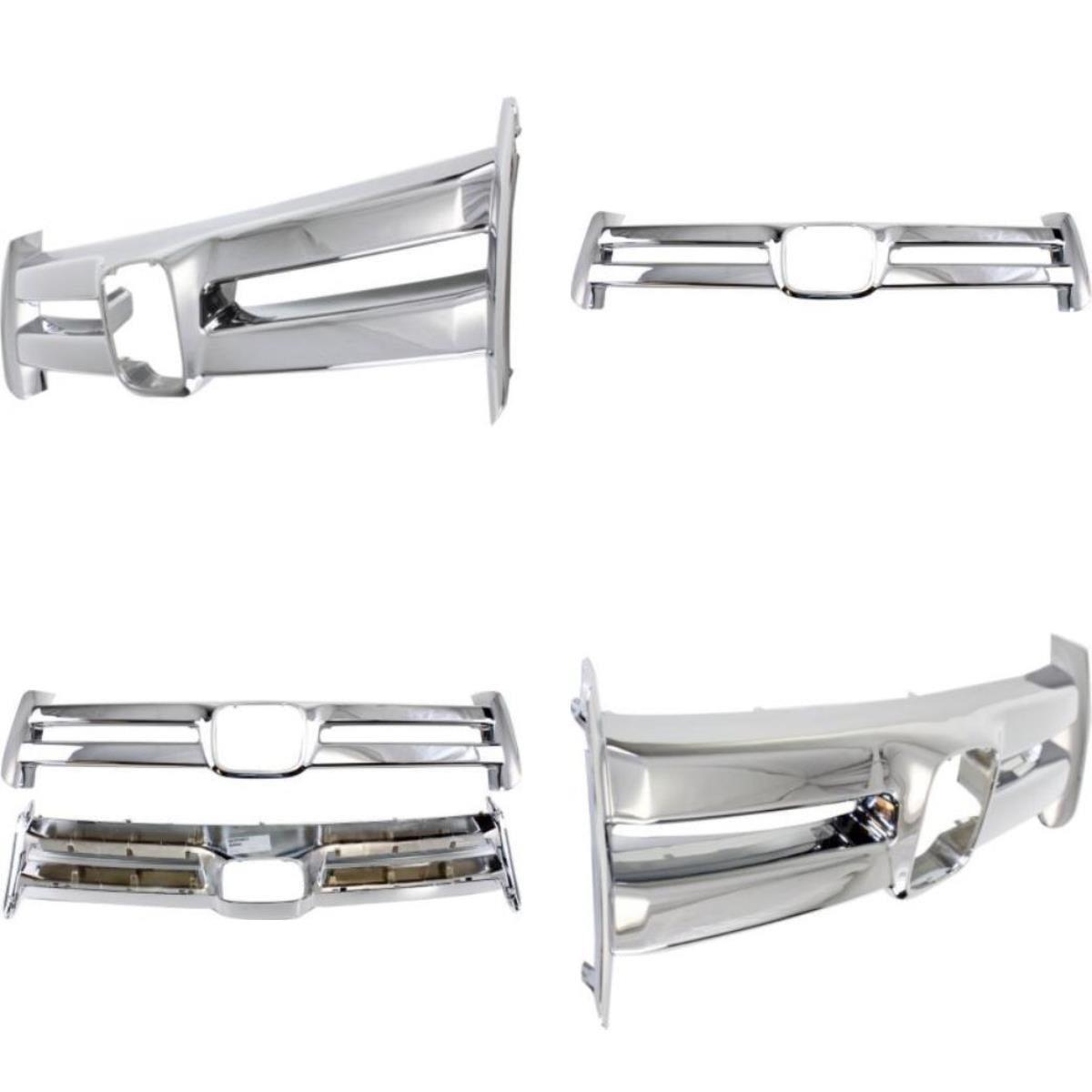 2006-2008 Honda Pilot Grille Moulding Chrome , HO1210121. Angle view for visual reference.