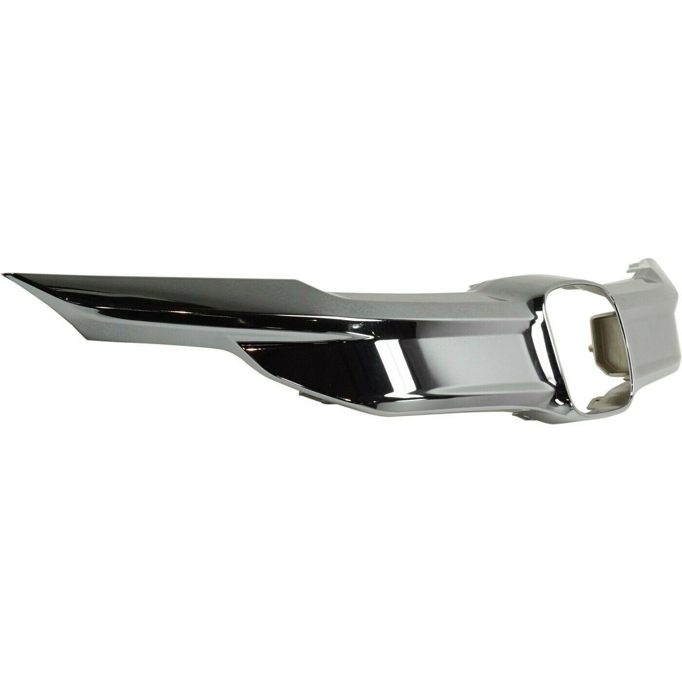 2016-2017 Honda Accord Coupe Grille Moulding Smoke Black Chrome , HO1210156. Designed for OEM alignment.
