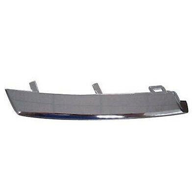 2007-2009 Honda CRV Grille Moulding Driver Side Upper Chrome Ex/Ex-L , HO1212110. Side view of the replacement part.