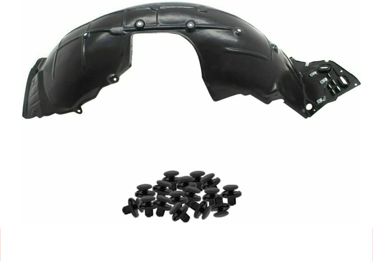 2017-2019 Honda Civic Hatchback Fender Liner Front Passenger Side , HO1249205. OEM-quality exterior component.