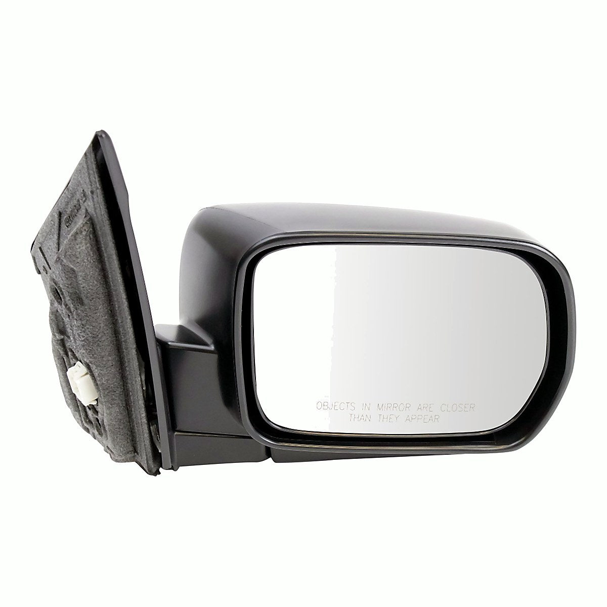 2004-2008 Honda Pilot Rear Passenger Side Door Mirror, ho1321225. Front view.
