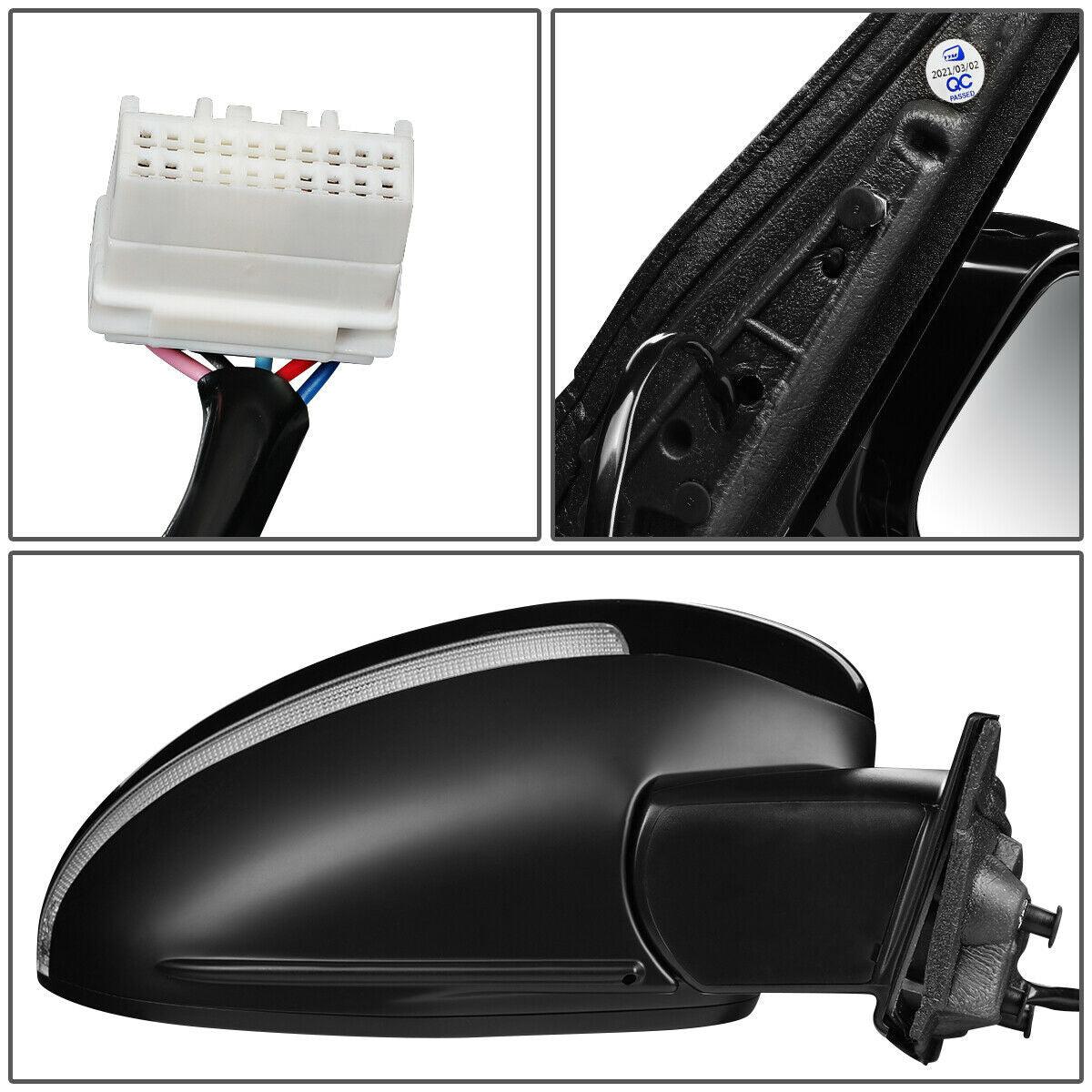 2014-2017 Honda Odyssey Mirror Passenger Side Power , HO1321280. Side view of the replacement part.