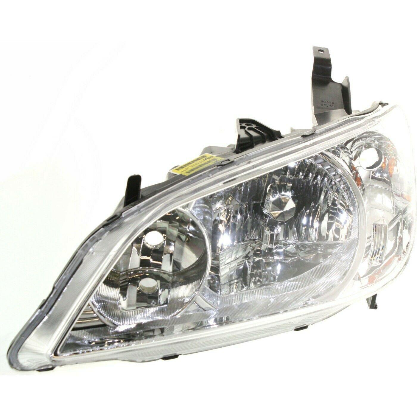2004-2005 Honda Civic Hybrid Head Lamp Driver Side , HO2502121. Precision fitment for collision repair.