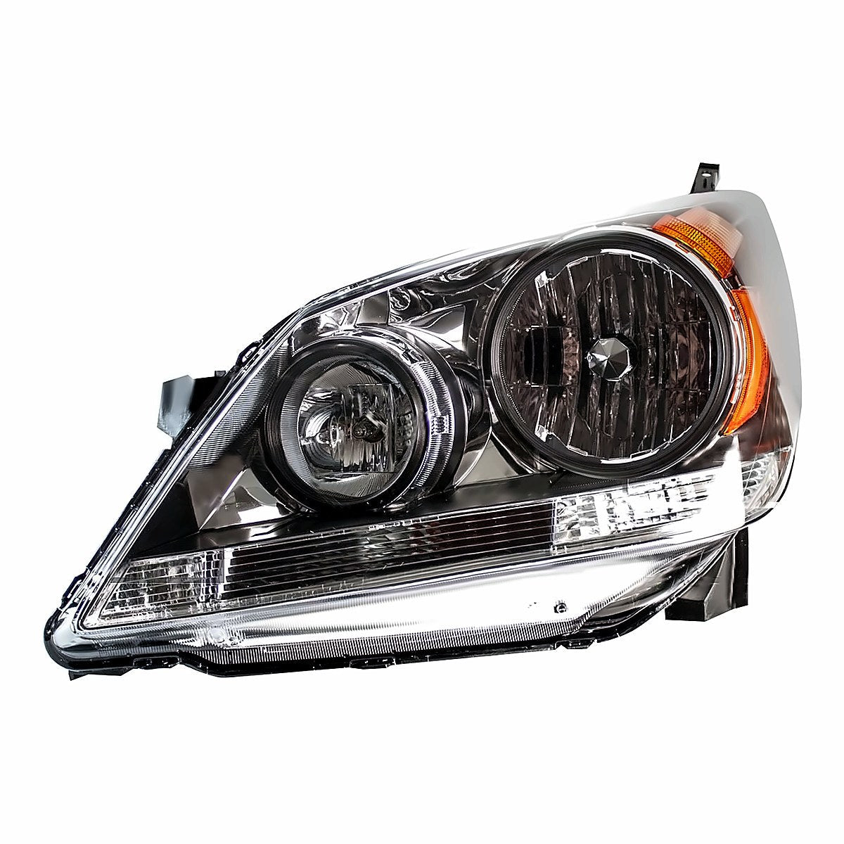 2008-2010 Honda Odyssey Driver Side Head Lamp, ho2502136. Front view.