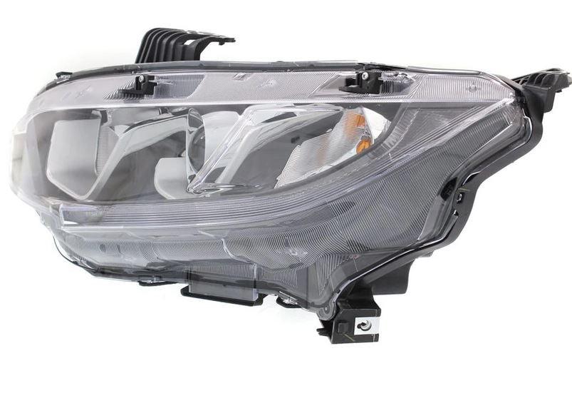 2017-2021 Honda Civic Hatchback Head Lamp Driver Side Halogen , HO2502173. Factory-style replacement part.
