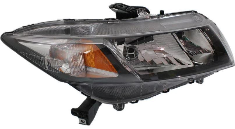 2013-2015 Honda Civic Sedan Head Lamp Passenger Side Halogen , HO2503150. Exact fit for vehicle restoration.